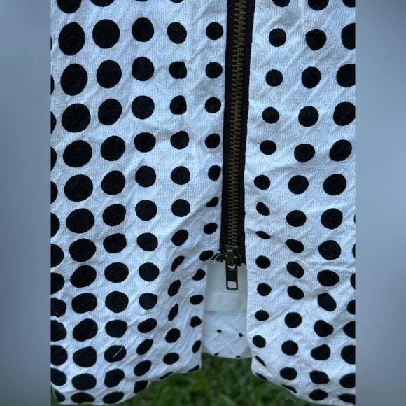 PECK & PECK Black and White Polka Dot Sheath Dress Size 14 - Picture 4 of 8